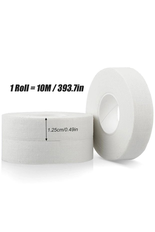3rolls 1.25cmx100cm 1/2 Rolls White Finger Tape Athletic Tape Feet Sports Tape for Rock Climbing, BJ