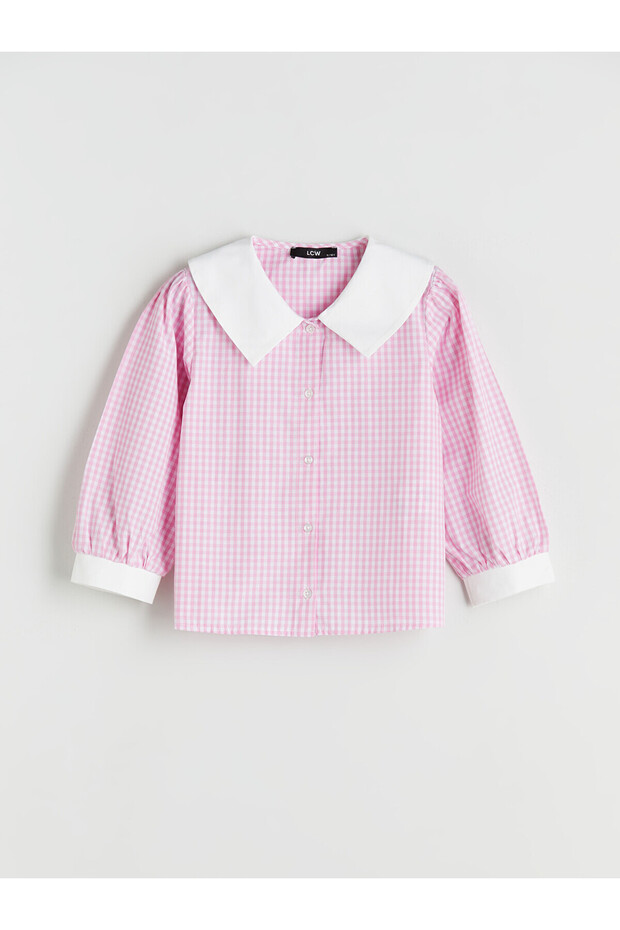 Alita City Lcw Kids Pink Plaid Standard & Regular Girls' Shirt with a Difference