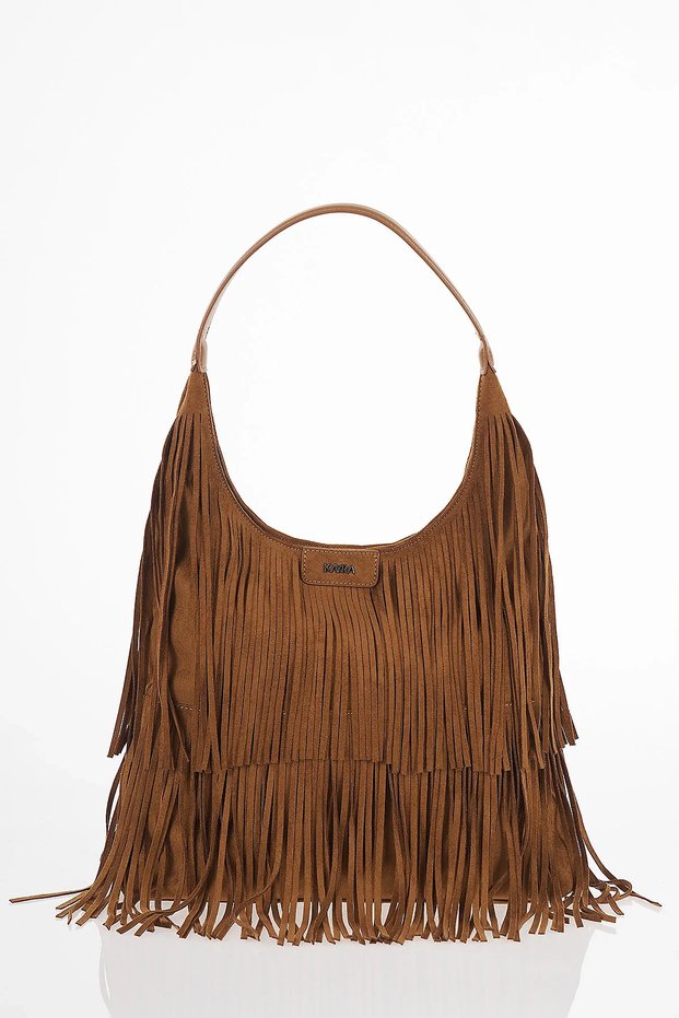 Tasseled Bohemian Bag Camel