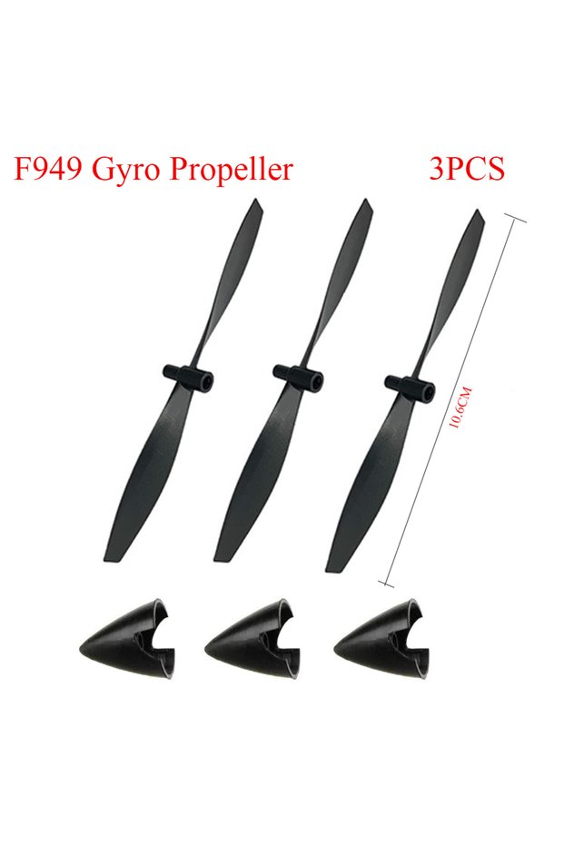 Gyro propeller 3PCS Wltoys F949 RC Airplane Spare Parts Park10toys F949 3CH RC Airplane Spare Parts