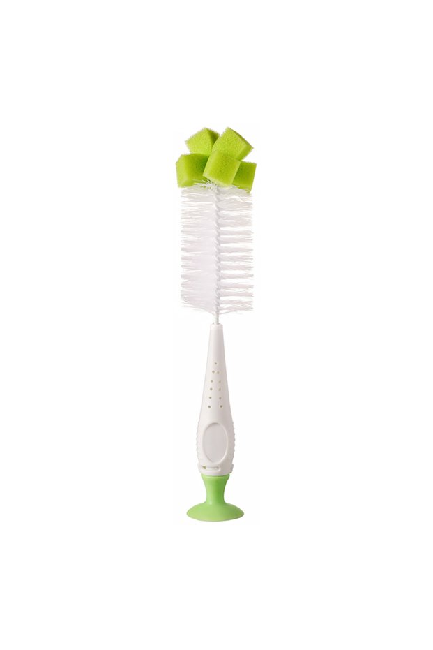Green SAIDAH Simple Nylon Sponge Suction Feeding Bottle Nipple Pacifier Brush Set Water Sippy Vacuum