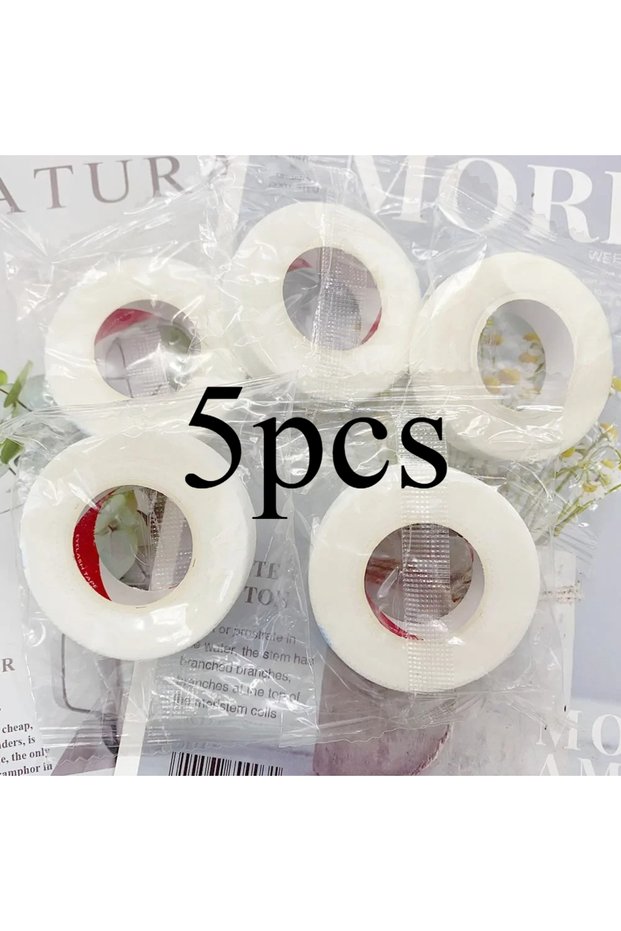 5pcs White 5Pcs Micropore Eyelash Tape Lash Extension Supplies Makeup Tools Wholesale Lashes Accesso