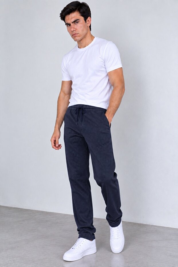 Unisex Regular Rain Pattern Long Sweatpants