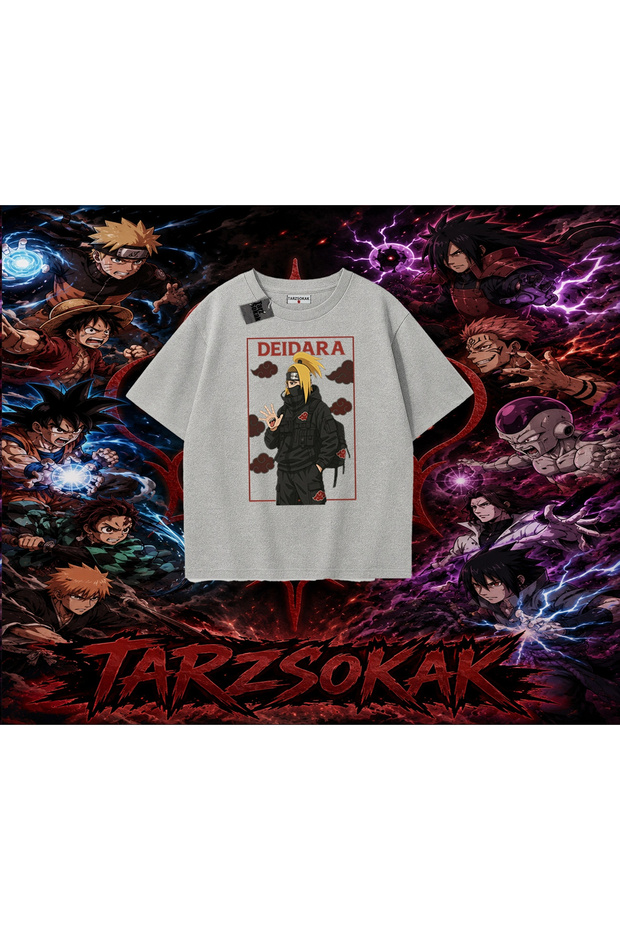 Deidara Naruto Anime Character Oversize Unisex T-Shirt White