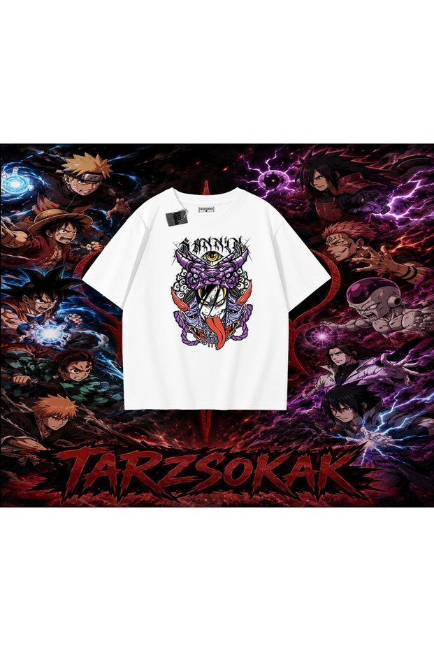 Orochimaru Naruto Anime Character Oversize Unisex T-Shirt White