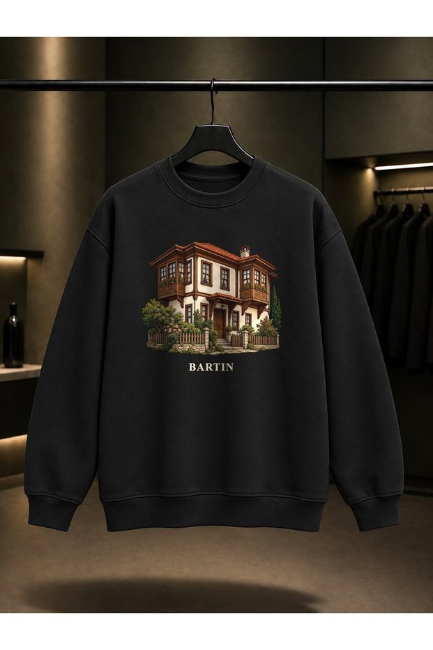 Bartin Houses Printed Unisex 100% Cotton Sweatshirt