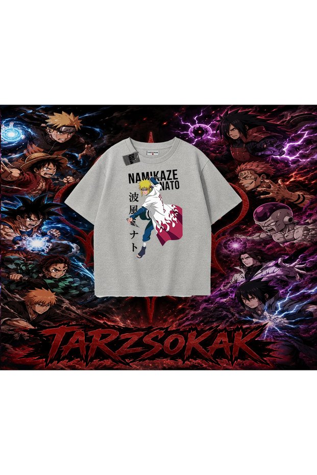 Minato Namikaze Naruto Anime Character Oversize Unisex T-Shirt White