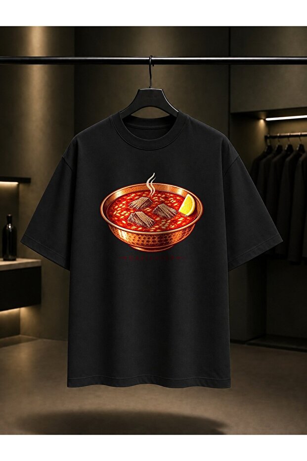 Gaziantep Beyran Printed Unisex 100% Cotton T-Shirt