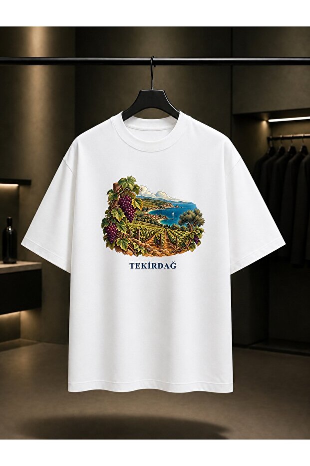 Tekirdağ Şarköy Ties Printed Unisex 100% Cotton T-Shirt