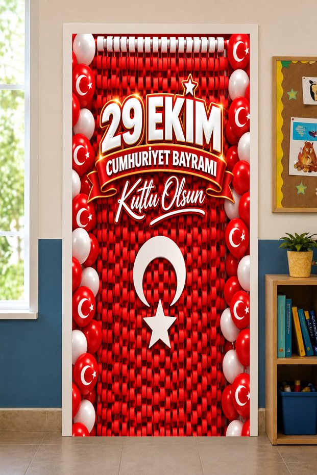 Elastic School Classroom Door Decorations, October 29Th Republic Day, Fabric Door Decorations, Classroom Door, School Event Door Decorations