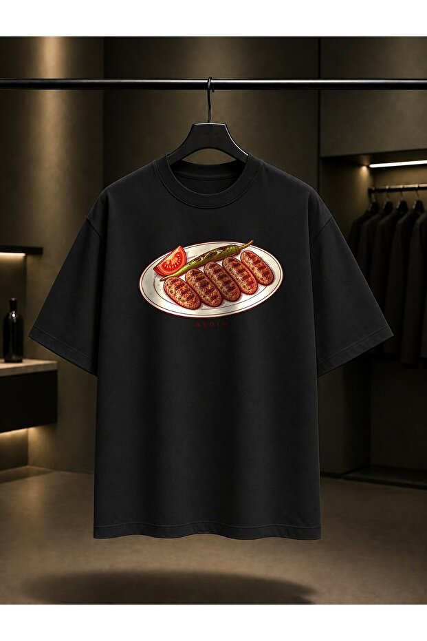 Aydın Chinese Meatball Printed Unisex 100% Cotton T-Shirt