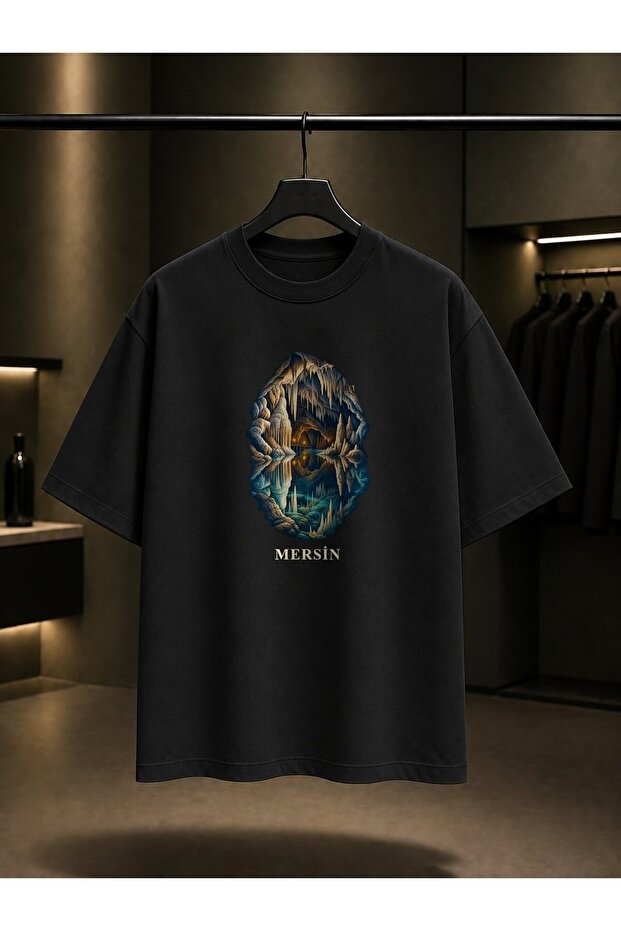 Mersin Gilindire Cave Printed Unisex 100% Cotton T-Shirt