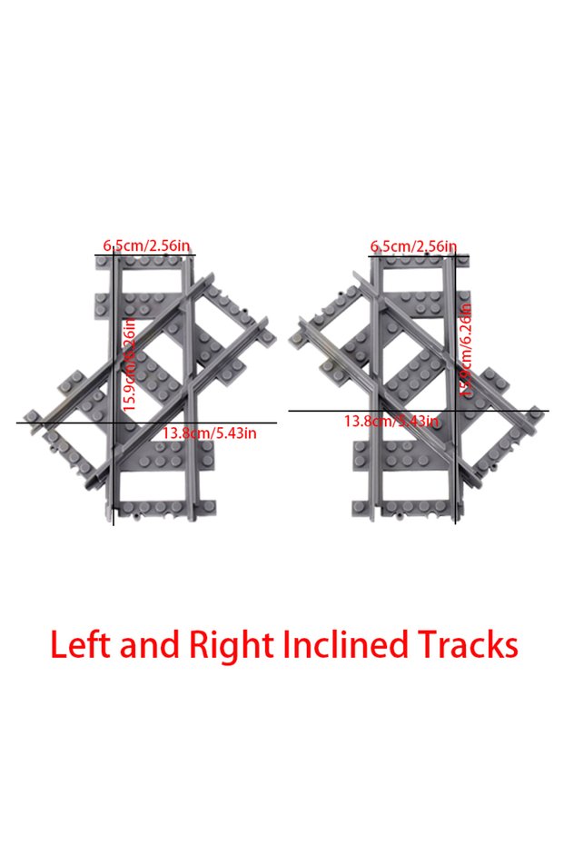 TR1-1set City Trains DIY Building Blocks Straight Curved Rail Bricks Parts Bridge Tunnel Model Soft