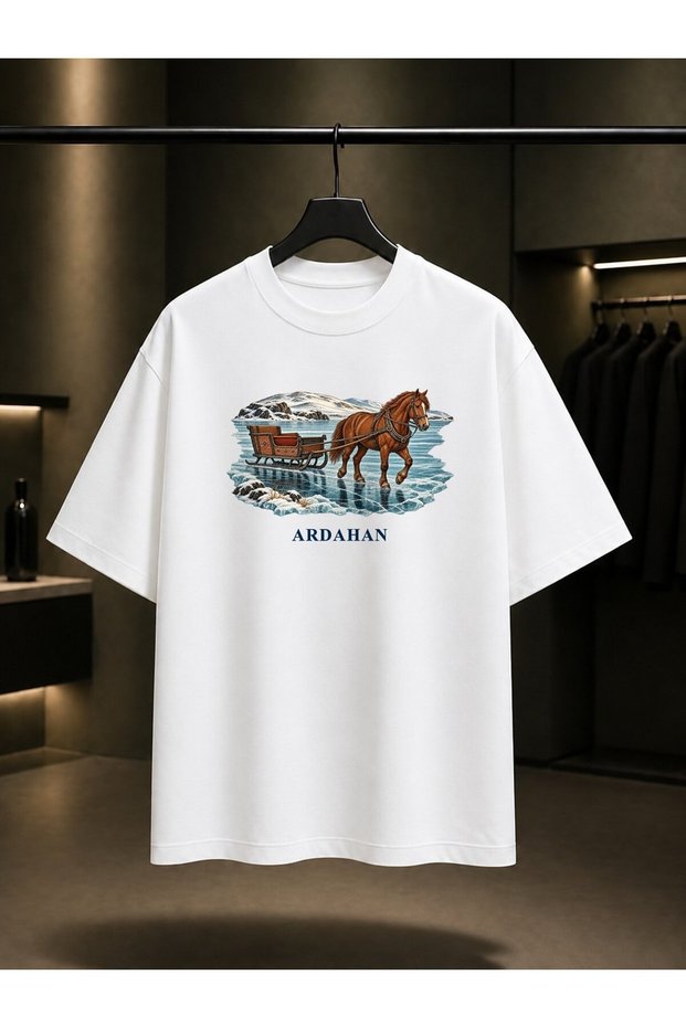 Ardahan Çıldır Lake Printed Unisex 100% Cotton T-Shirt