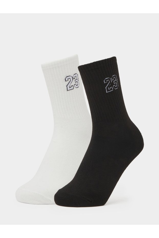 Pack of 2 - Multi-Color Printed Crew Socks