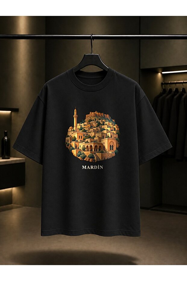 Mardin Old Printed Unisex 100% Cotton T-Shirt