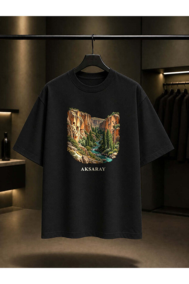 Aksaray Ihlara Vadisi Printed Unisex 100% Cotton T-Shirt