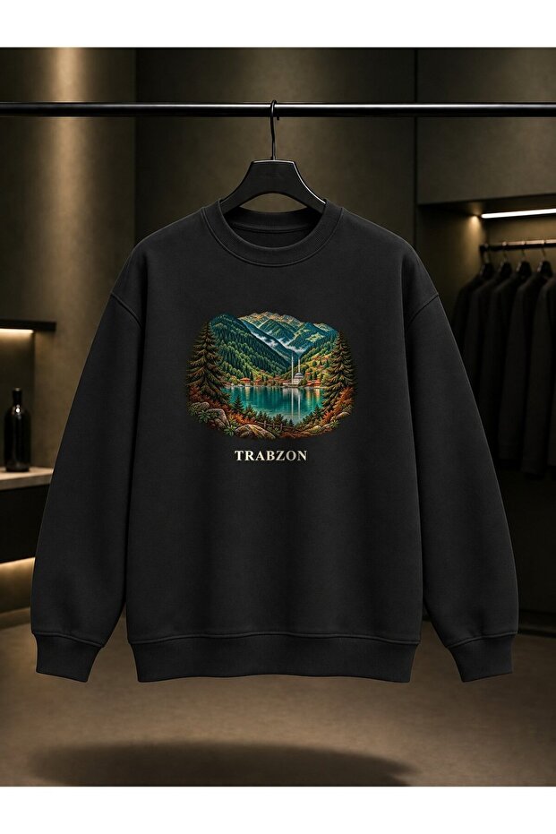 Trabzon Uzungöl Printed Unisex 100% Cotton Sweatshirt