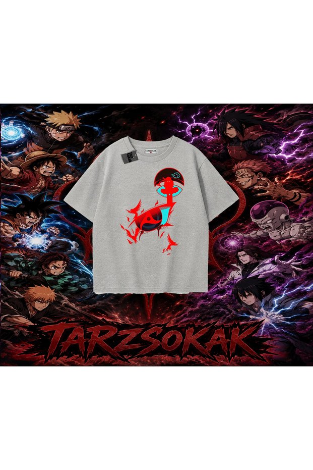 Itachi Uchiha Naruto Anime Character Oversize Unisex T-Shirt White