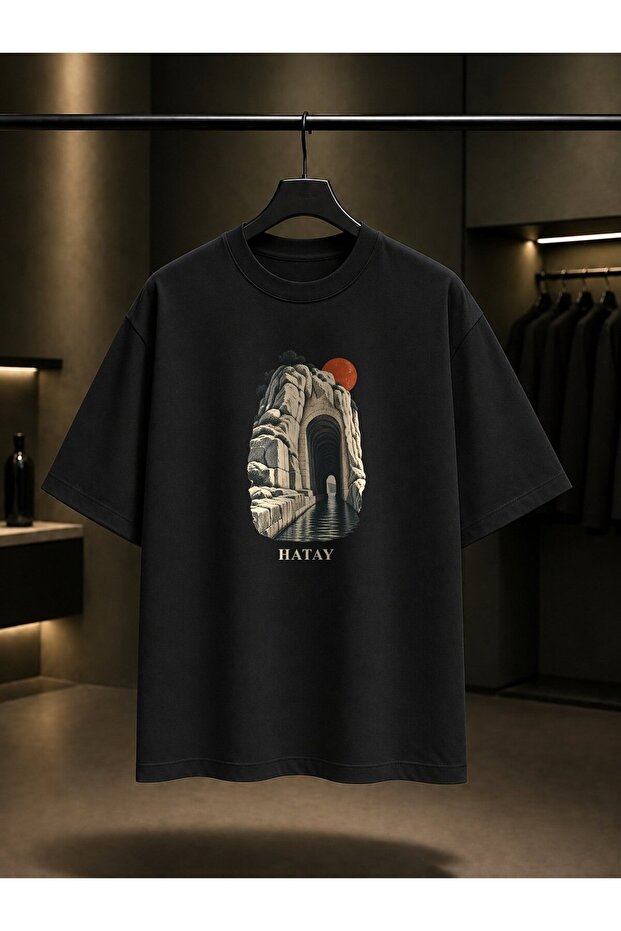 Hatay Titus Tunnel Printed Unisex 100% Cotton T-Shirt