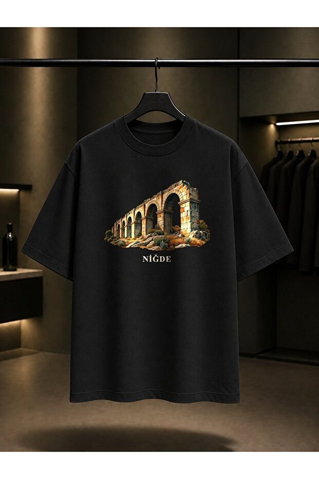 Niğde Tyana Water Belts Printed Unisex 100% Cotton T-Shirt