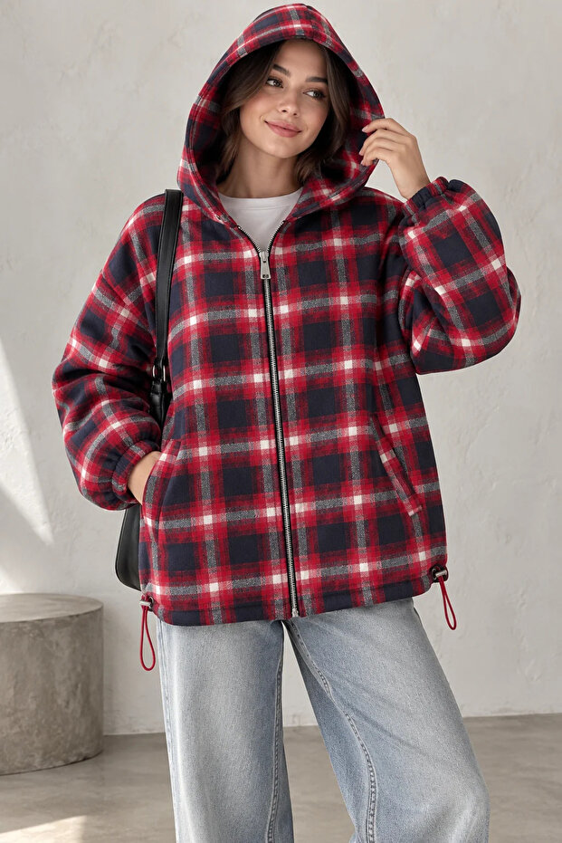 Plaid Pattern Unlined Seasonal Jacket