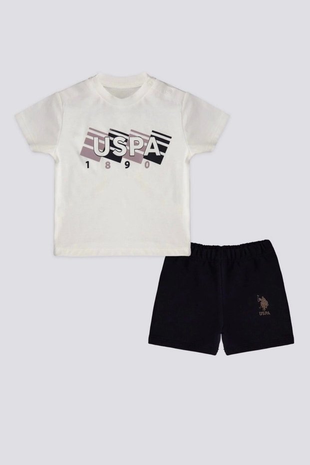 Licensed Trapezoid Cream Baby Boy Set