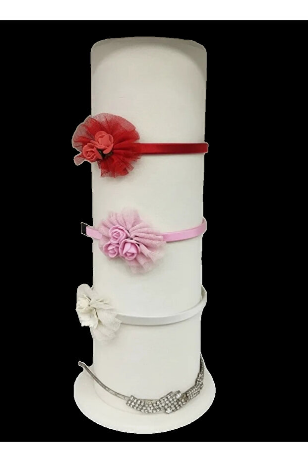 Dikine Suede Fabric Cream Color 50 cm Crown Stand