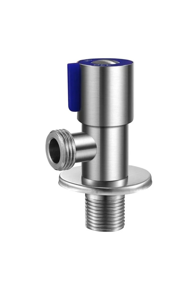 Blue Stainless Steel Hot Cold Inlet Valve Toilet Filling Angle Valves Sink Basin Water Heater Faucet