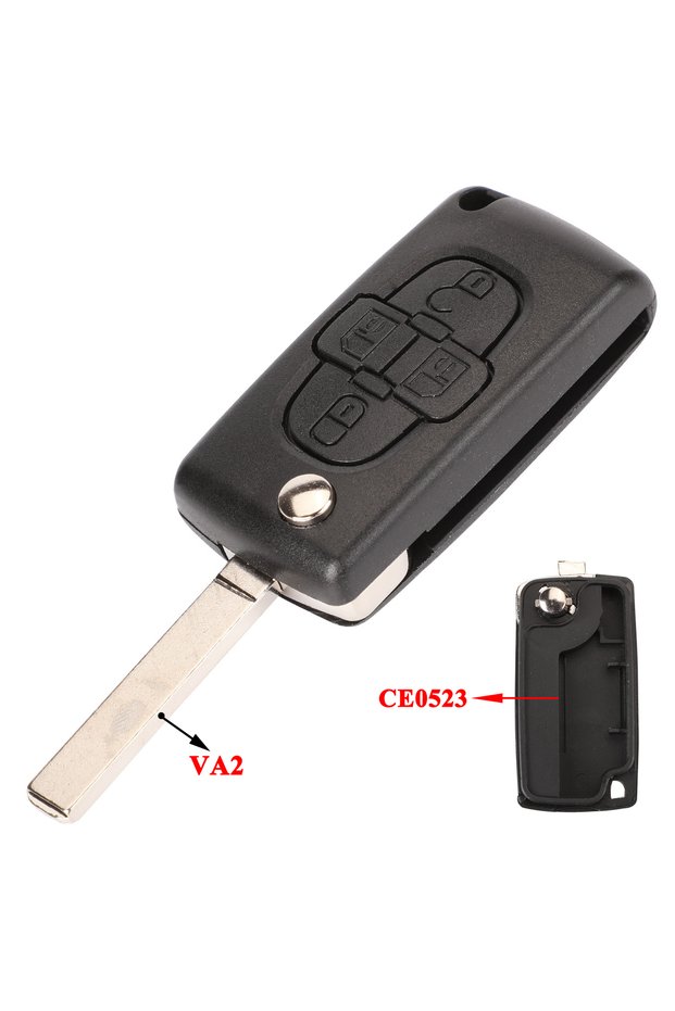 4B VA2 Ce0523 Jingyuqin 2/3 Buttons for Peugeot 207 307 308 407 607 807 For Citroen C2 C3 C4 C5 C6 A