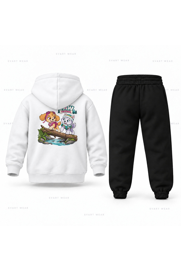 Paw Patrol Skye Everest Printed Children's Hooded Tracksuit Set