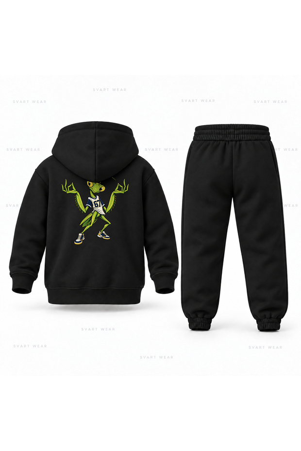 Six Seven 67 Peygamberdevesi Dance Printed Children's Hooded Tracksuit Set