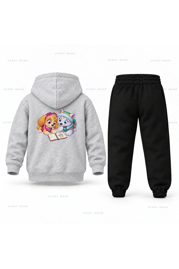 Paw Patrol Skye Everest Notebook Printed Children's Hooded Tracksuit Set