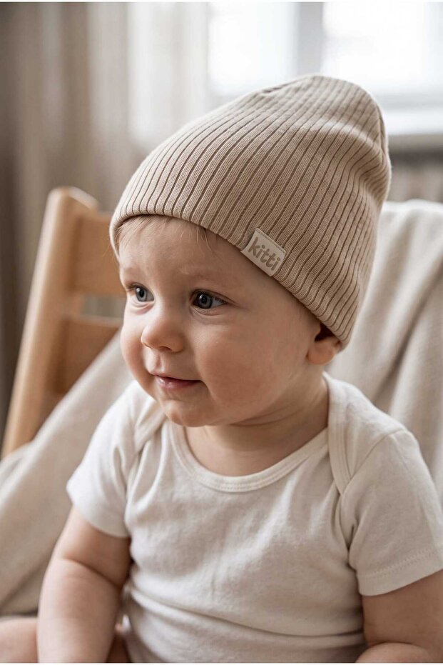 Kitti 0-12 Months Baby Boy & Child Combed Cotton Beanie