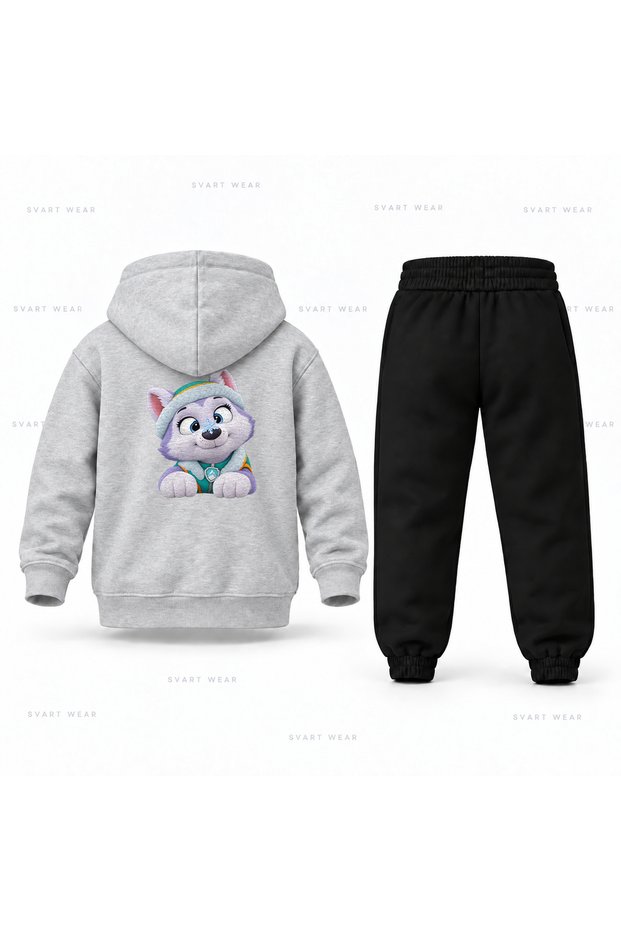 Paw Patrol Everest Ice Crystal Printed Children's Hooded Tracksuit Set