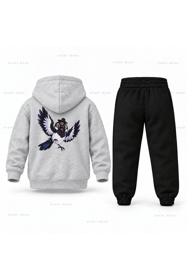Kpop Demon Hunters Sussie Kucuk Ucus Printed Children's Hooded Tracksuit Set