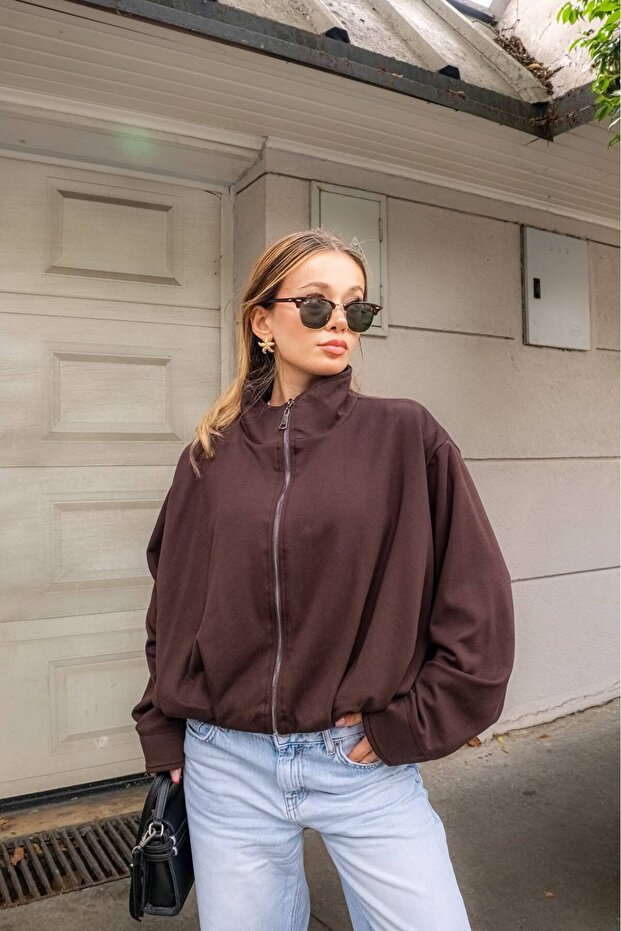 Women's Zippered Casual Comfortable Thick Premium Bomber Jacket Cardigan