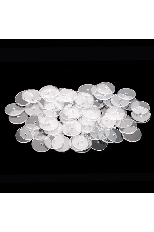80PCS Clear Piercing Discs, Plastic No Pull Piercing Discs Stopper Clear Silicone Earring Backs Supp