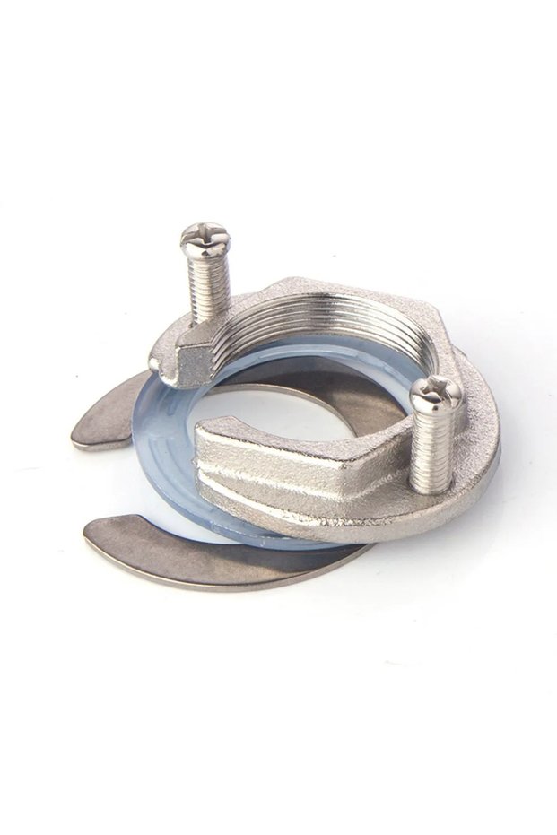Stainless Steel C Type Faucet Locknut Tap Anti-loosing Nut Cap Kitchen Fixing Fitting Kit Washbasin