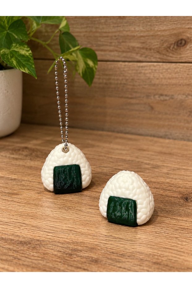 3D Printing Onigiri Sushi Keychain – Cute Keychain with Japanese Food Theme