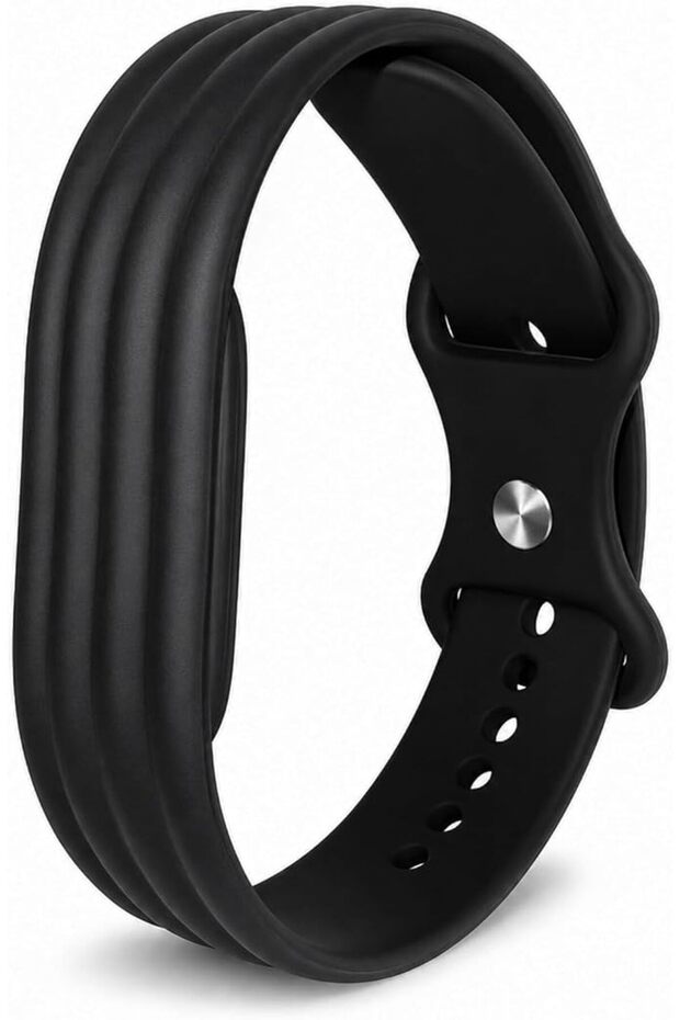 سوار معصم من السيليكون متوافق مع Fitbit Air، حزام ناعم وقابل للتنفس ومقاوم للعرق للتمارين والجري