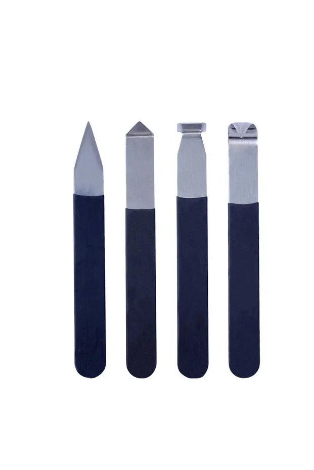 4-piece set Tools DIY Ceramic Craft Ceramics & Pottery Clay Sculpture Tool Crafts Rubber Handle Stai