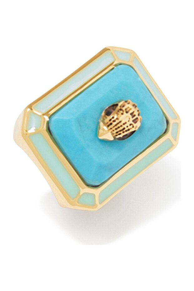 Enamel Cocktail Ring, Colorful Enamel and Stylish