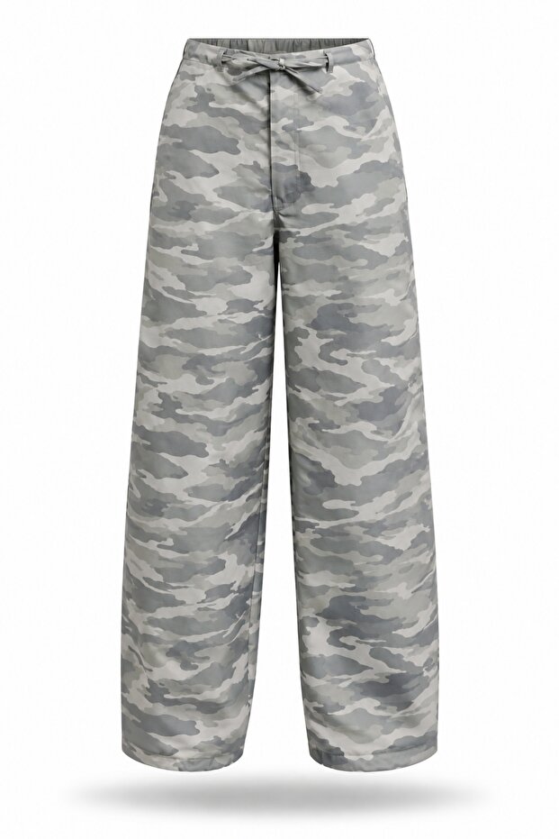 Gray Patterned Trousers 19153