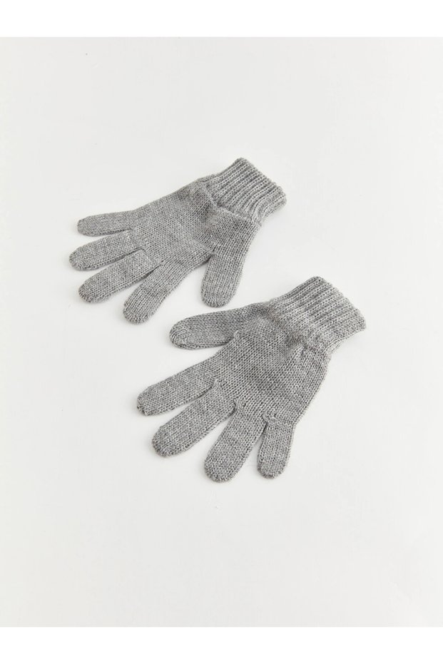 Lcw Eco Gray Girls' Knitwear Gloves