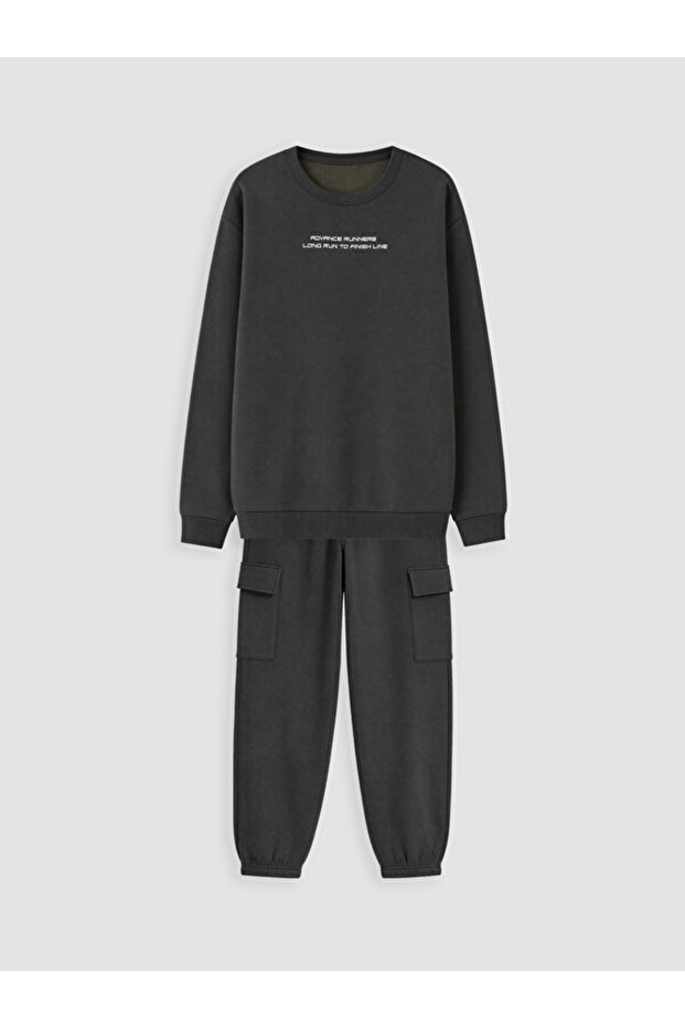 I Printed Boys' Thick Tracksuit Set from Freezen Store