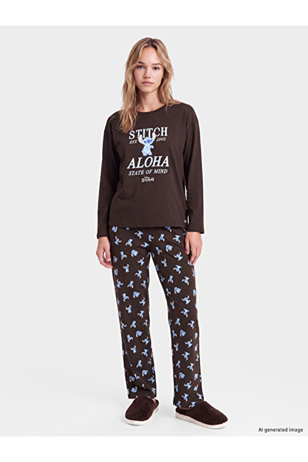 Esvab • Modern & Distinctive Popular Cartoon Hero Themed Printed Women's Pajama Set