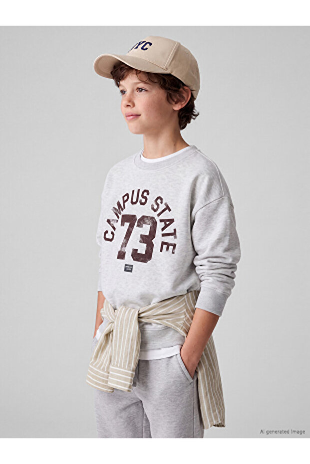 I Printed Boy's Sweatshirt from Freezen Store