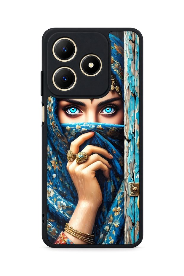 Realme C61 Compatible Veiled Patterned Camera Protected Shockproof Case