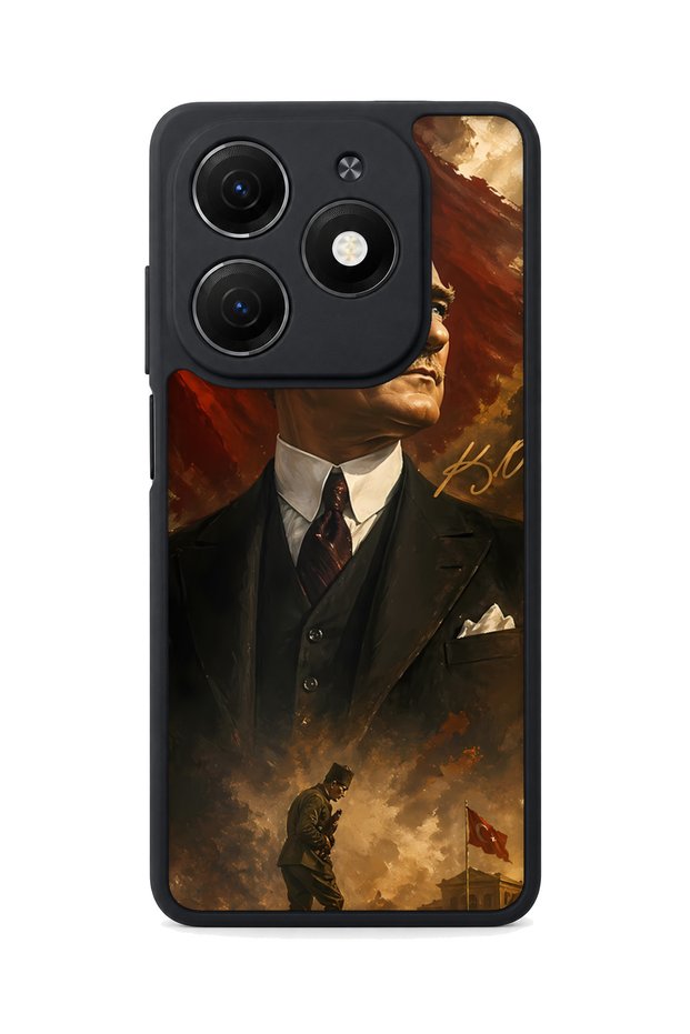 Spark 20 Compatible Mustafa Patterned Camera Protected Shockproof Case